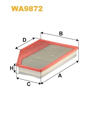 WIX FILTERS WA9872 — Фільтр повітряний