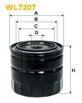 WIX FILTERS WL7207 — Фільтр оливний двигуна VOLVO WL7207/OP645 (вир-во WIX-FILTERS UA)