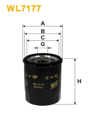 WIX FILTERS WL7177 — Фільтр масляний
