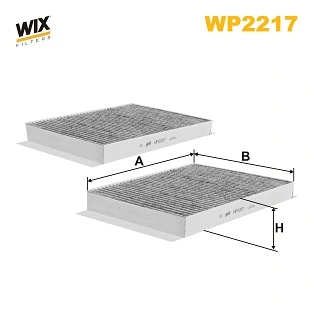 WIX FILTERS WP2217 — Фільтр салону вугільний