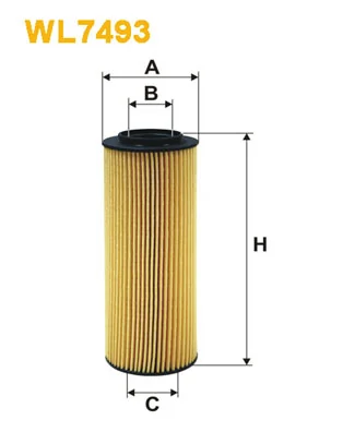 WIX FILTERS WL7493 — Фільтр оливний двигуна HYUNDAI ix55 3.0 CRDI (вир-во WIX-FILTERS)