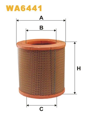 WIX FILTERS WA6441 — Фільтр повітряний CITROEN, PEUGEOT WA6441/AR263 (вир-во WIX-FILTERS UA)
