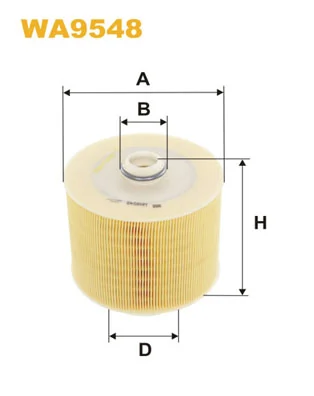WIX FILTERS WA9548 — Фільтр повітряний WA9548/AR371/3 (вир-во WIX-FILTERS)