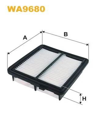 WIX FILTERS WA9680 — Фільтр повітряний HONDA JAZZ 1.3i DSI 11- (вир-во WIX-FILTERS)