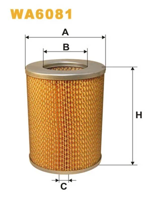 WIX FILTERS WA6081 — Фільтр повітряний NISSAN WA6081/AM412 (вир-во WIX-FILTERS)