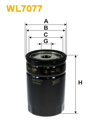 WIX FILTERS WL7077 — Фільтр масляний