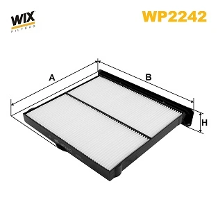 WIX FILTERS WP2242 — Фільтр салону SUBARU IMPREZA V 16-, XV II 17- (вир-во WIX-FILTERS)