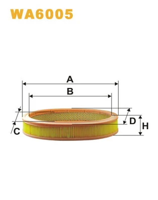 Фільтр повітряний WIX FILTERS WA6005 для Renault 9, 21, 19 II Chamade та інших