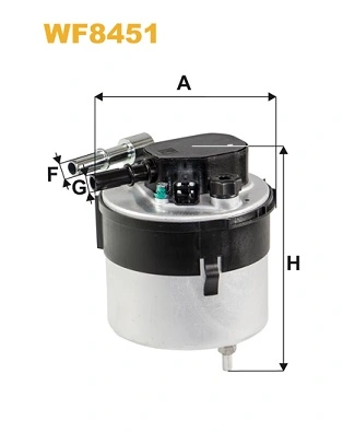 WIX FILTERS WF8451 — Фільтр паливний FORD (вир-во WIX-FILTERS)