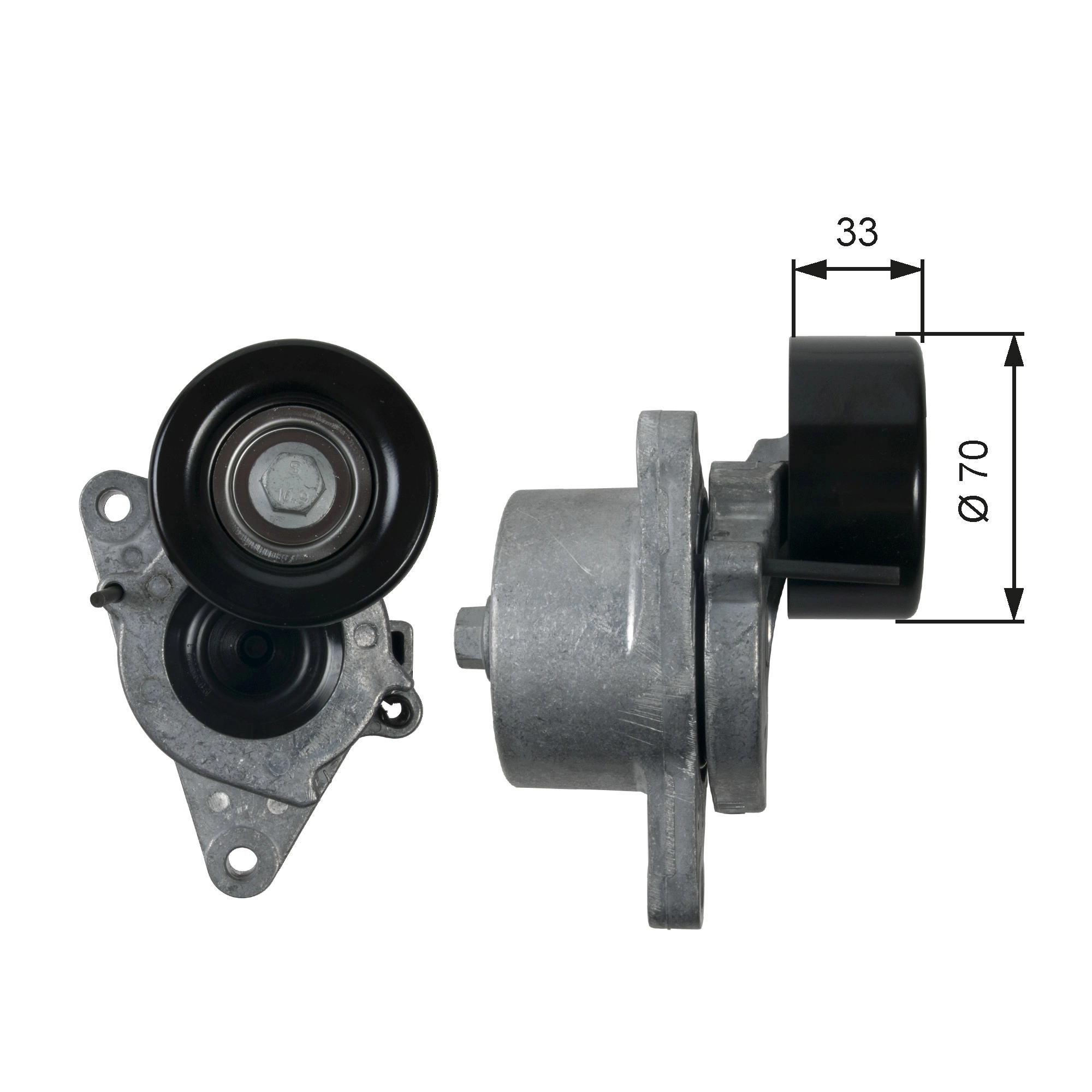 GATES T39170 — Ролики натягувачі приводу допоміжних агрегатів (Вир-во Gates)