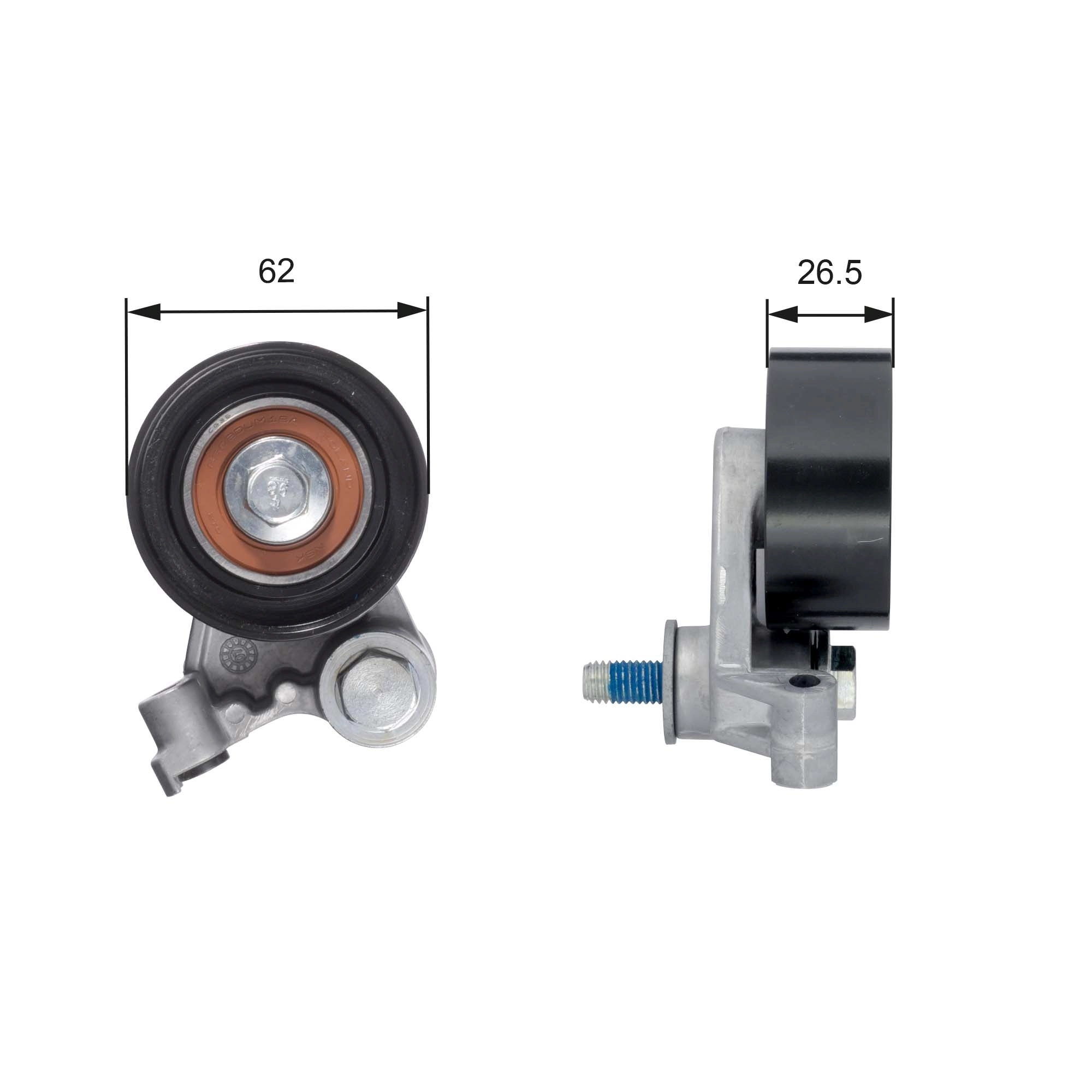 Poulie de tension, courroie crantée GATES T42134
