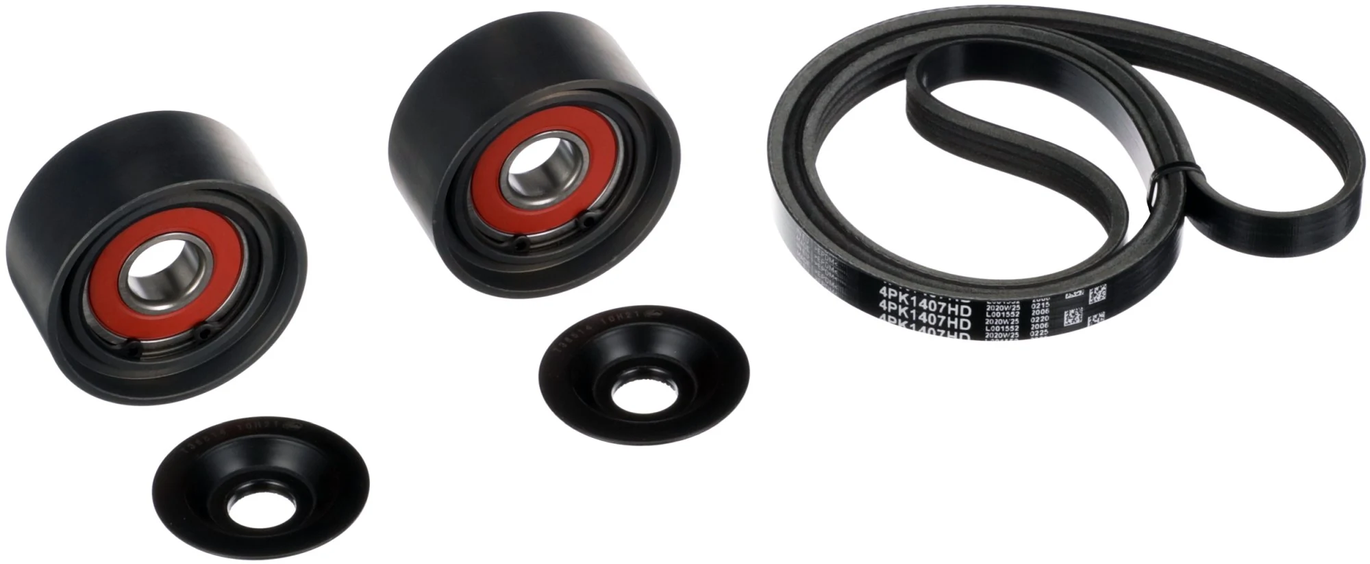 Jeu de courroies trapézoïdales à nervures GATES K014PK1407HD