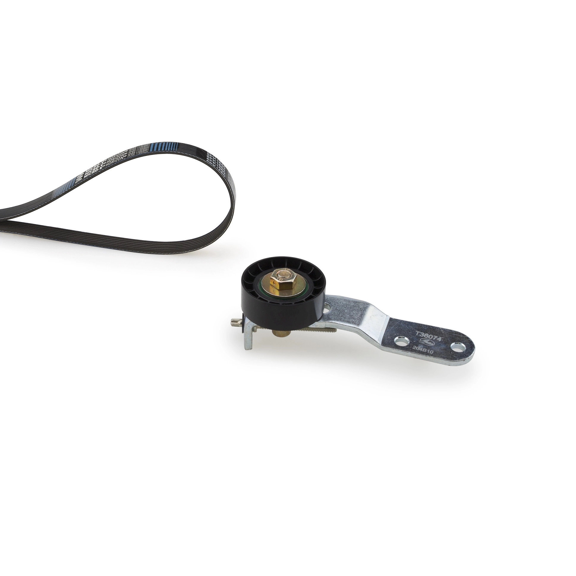 Jeu de courroies trapézoïdales à nervures GATES K014PK655