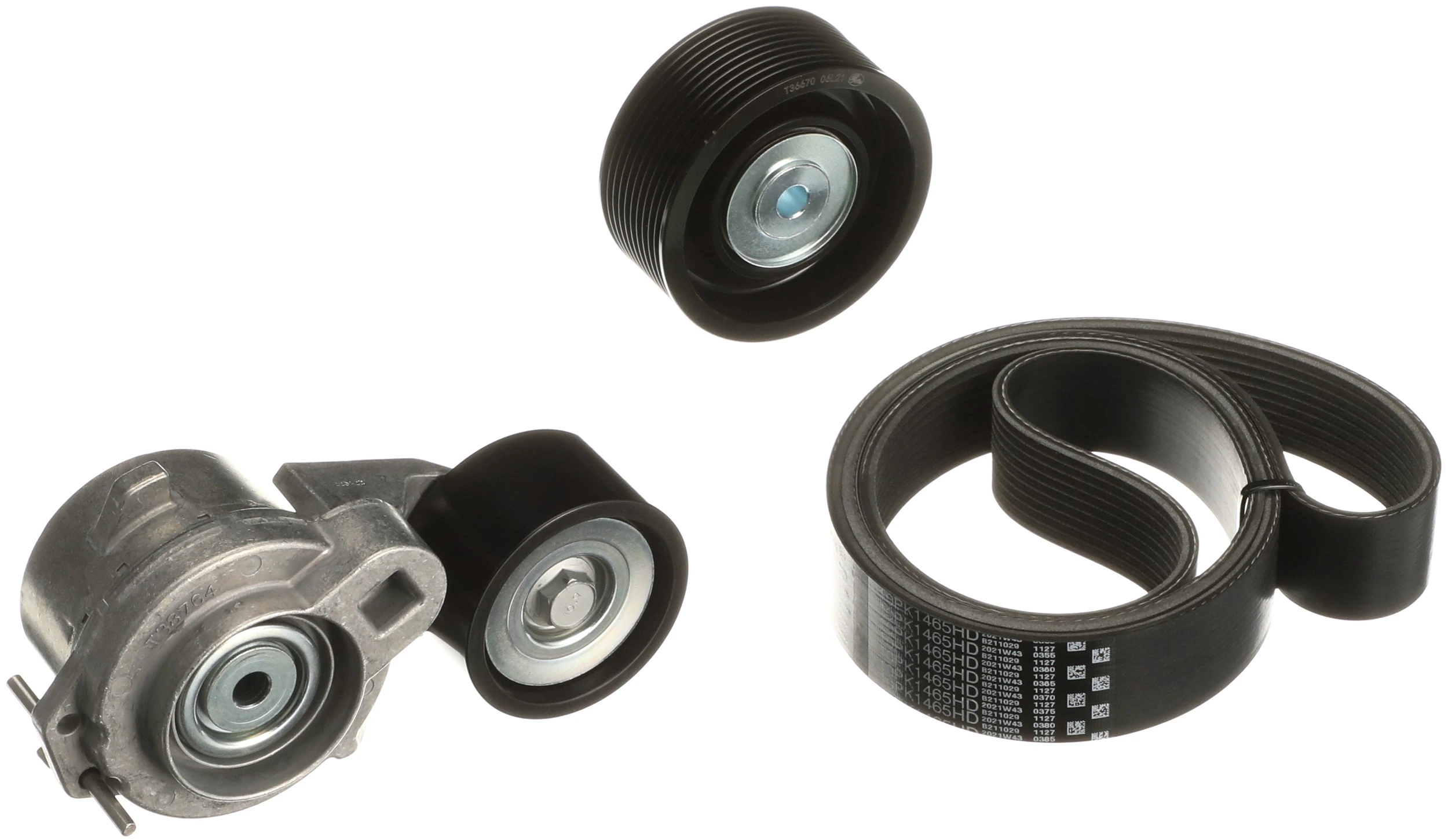 Jeu de courroies trapézoïdales à nervures GATES K0110PK1465HD