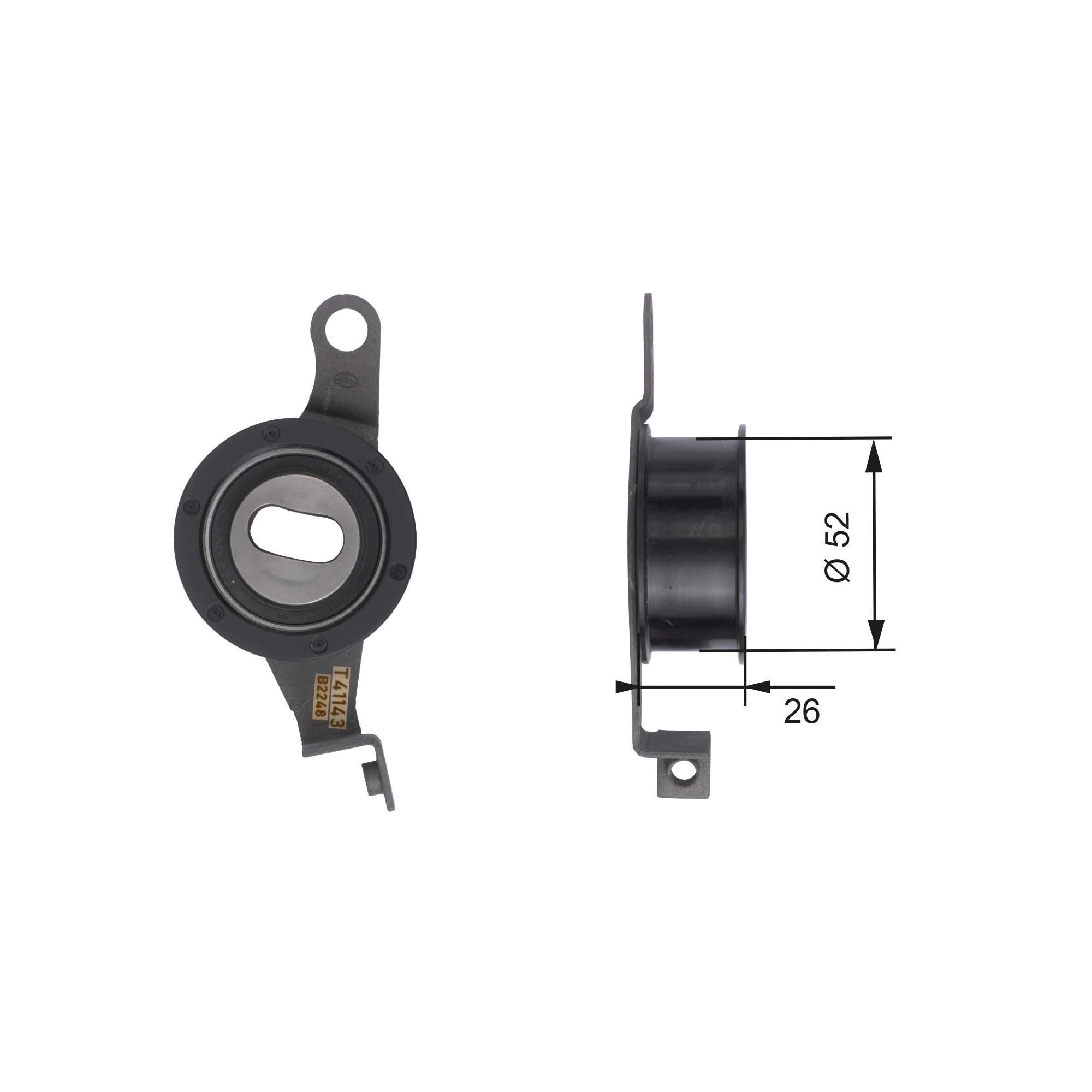 Poulie de tension, courroie crantée GATES T41143