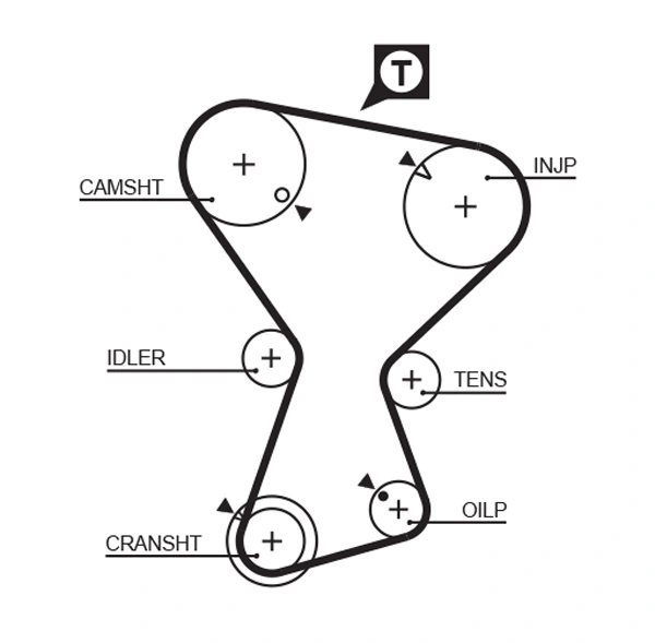 Courroie crantée GATES 5375XS