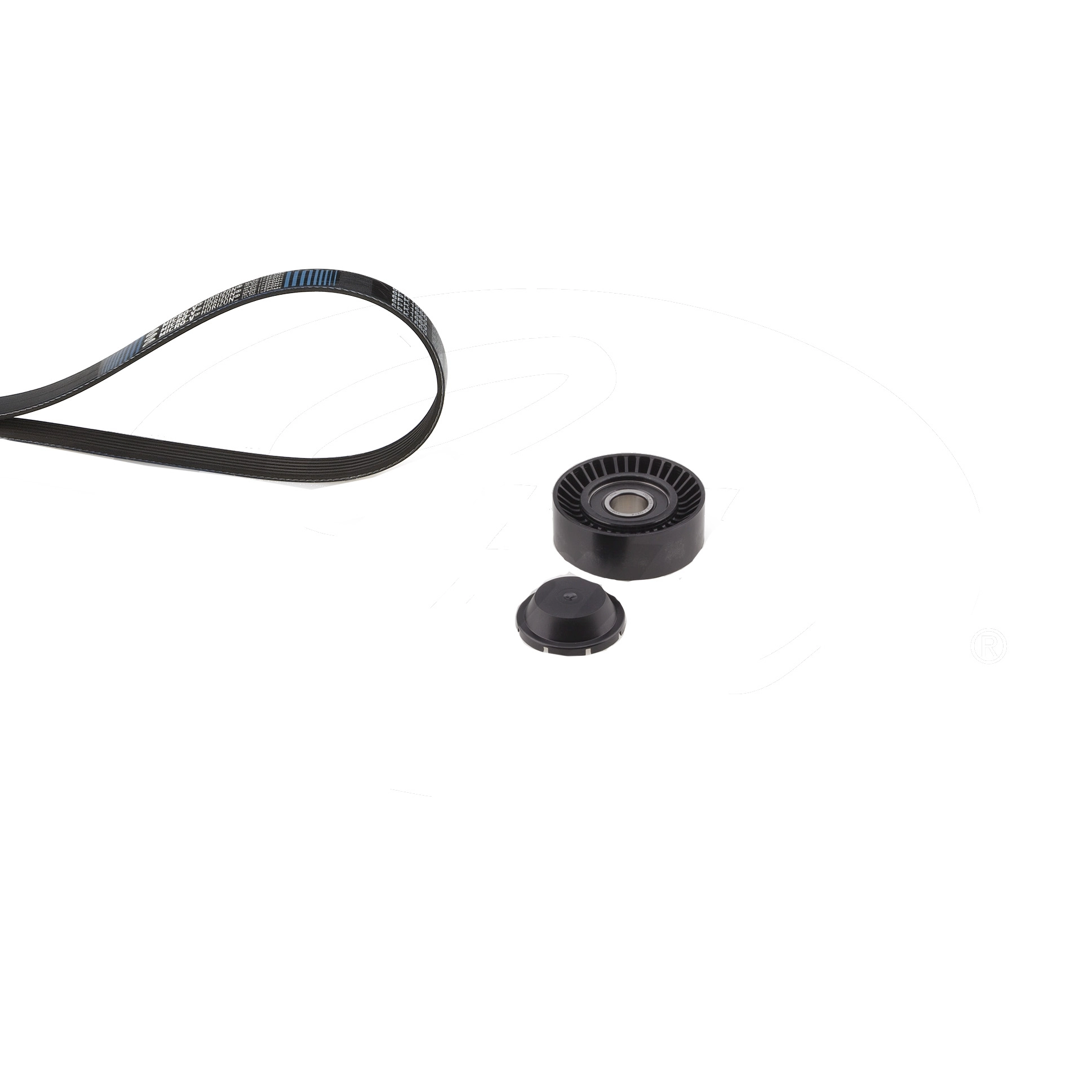 Jeu de courroies trapézoïdales à nervures GATES K045PK940