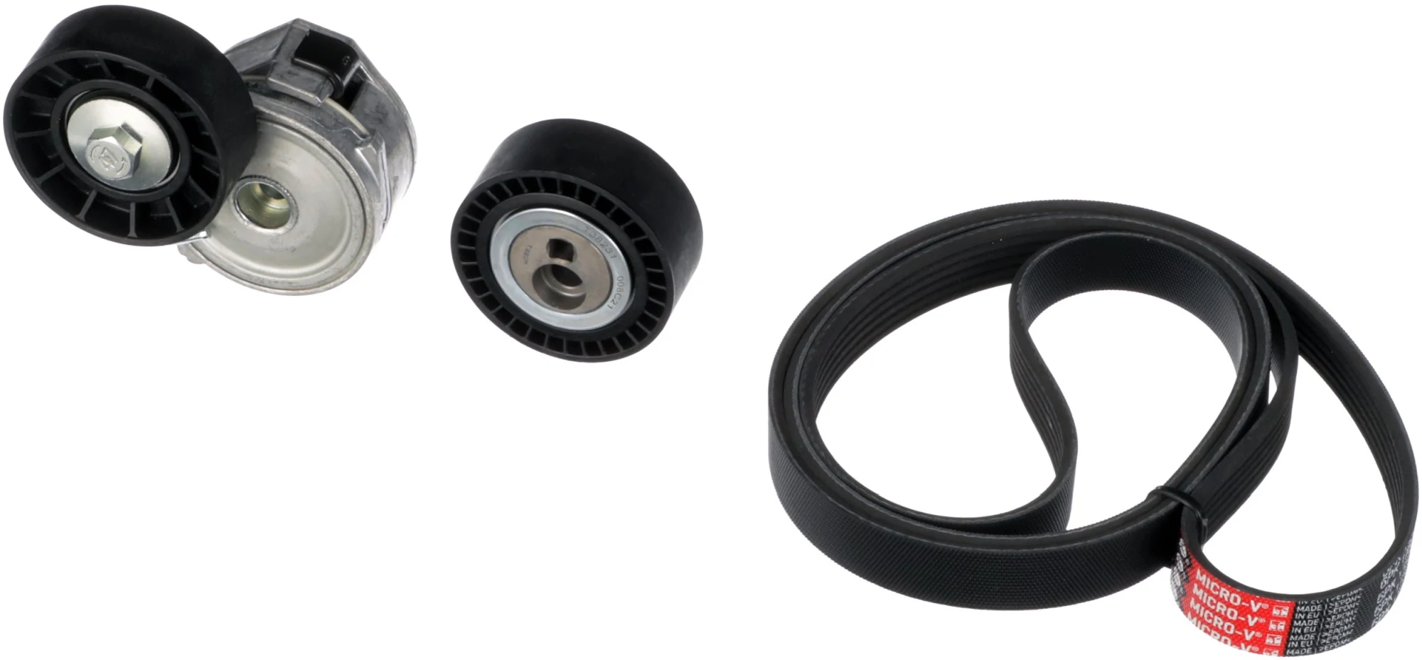 Jeu de courroies trapézoïdales à nervures GATES K026PK1750