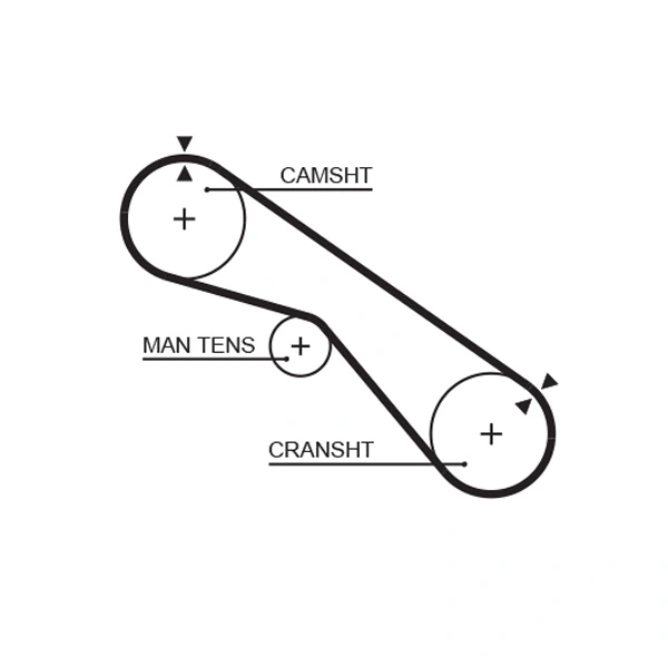 Courroie crantée GATES 5321XS