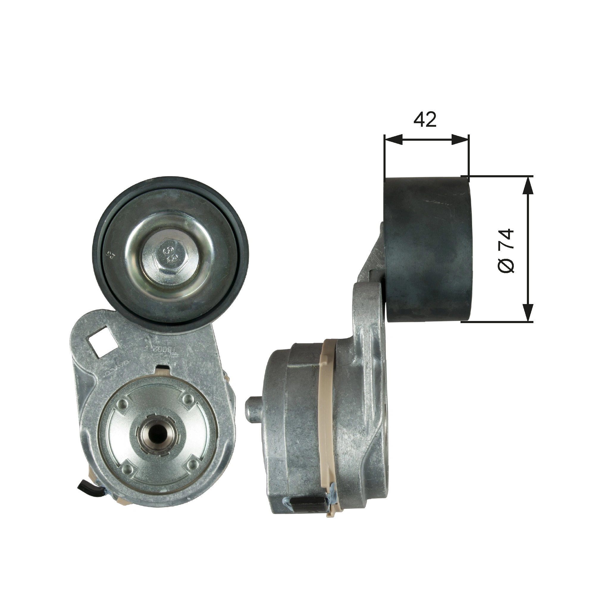 Tendeur de courroie, courroie trapézoïdale à nervures GATES T38718