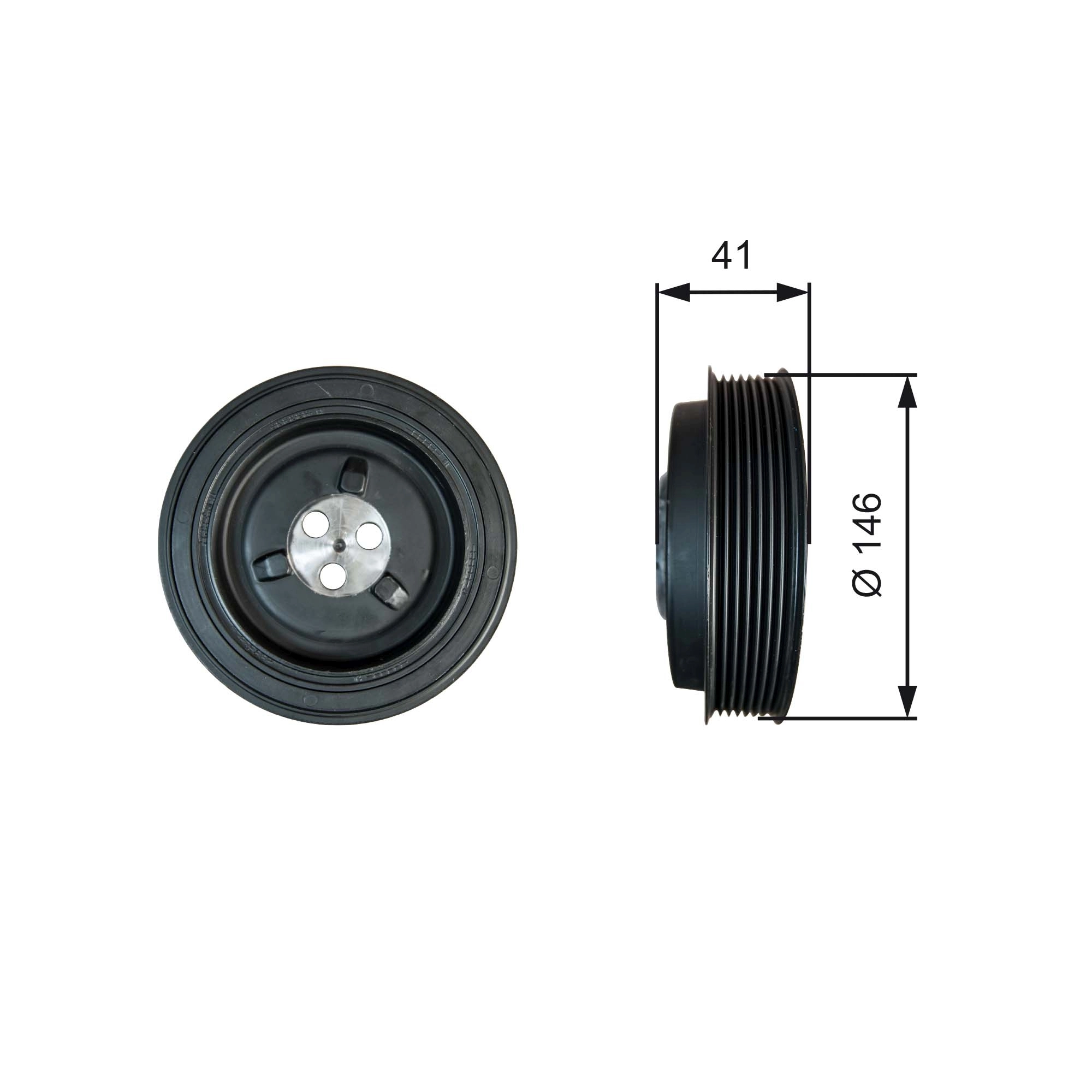 Poulie, vilebrequin GATES TVD1134