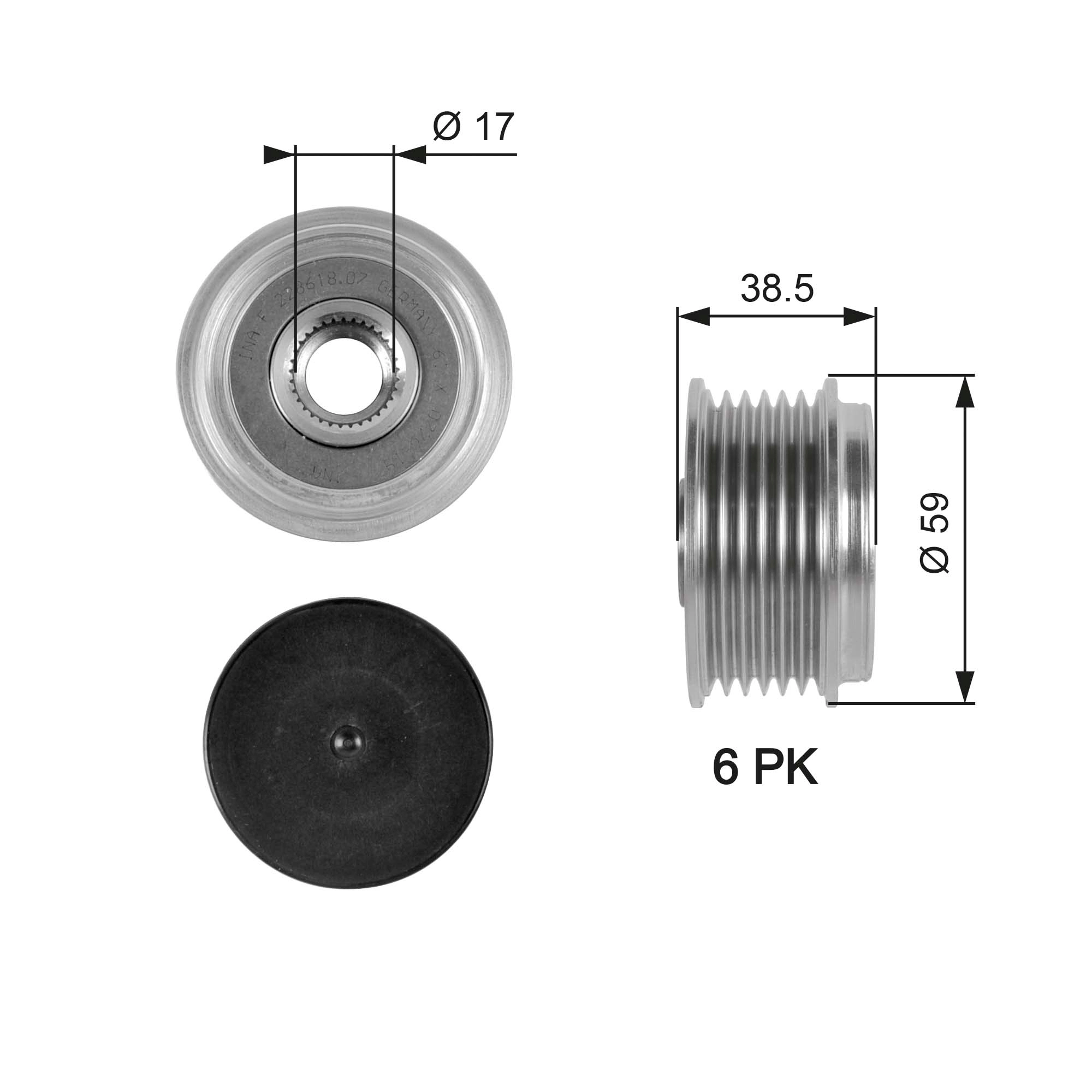 Alternator Freewheel Clutch