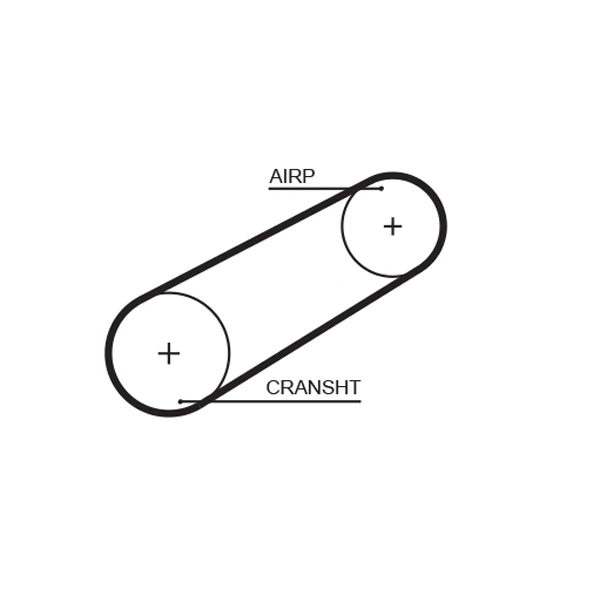 Courroie crantée GATES 5095