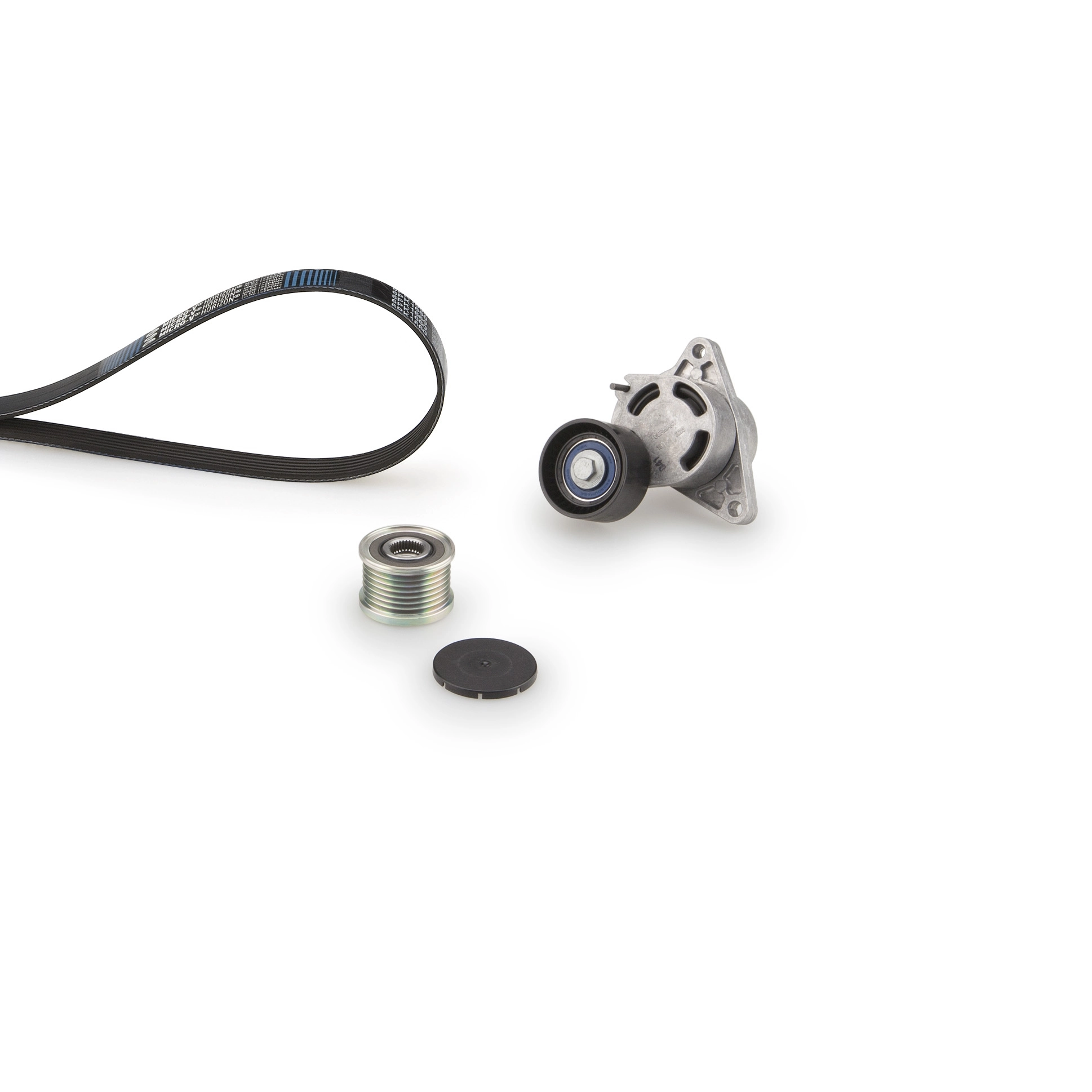 Jeu de courroies trapézoïdales à nervures GATES K037PK1113