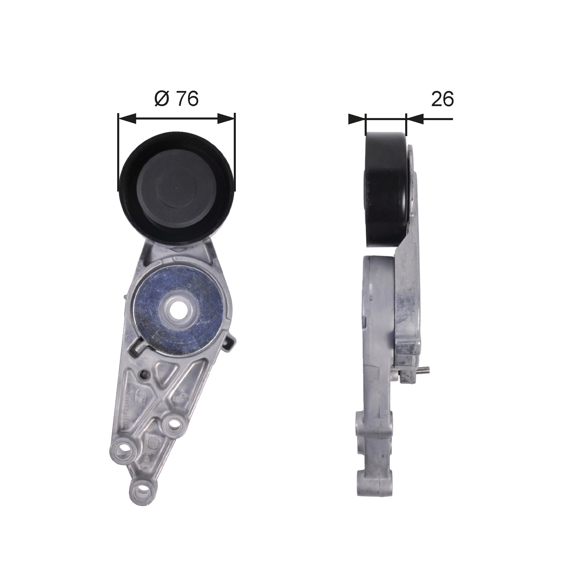 GATES T38151 — Ролики натягувачі приводу допоміжних агрегатів (Вир-во Gates)