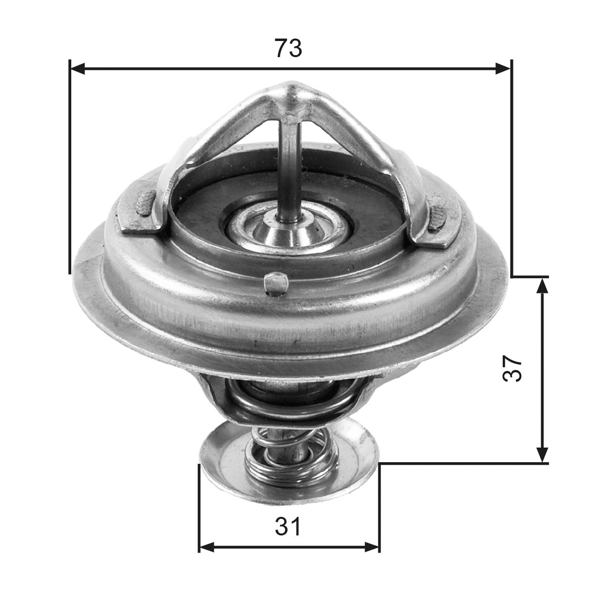 Thermostat, coolant