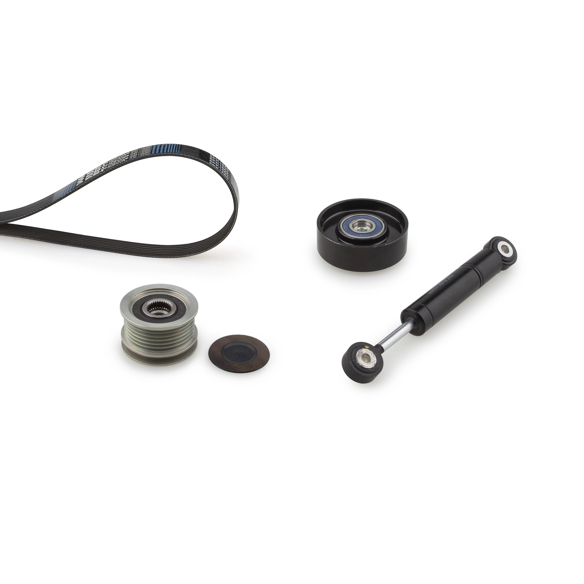 Jeu de courroies trapézoïdales à nervures GATES K116PK2120