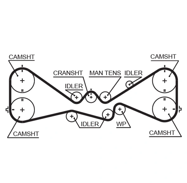 Courroie crantée GATES 5612XS