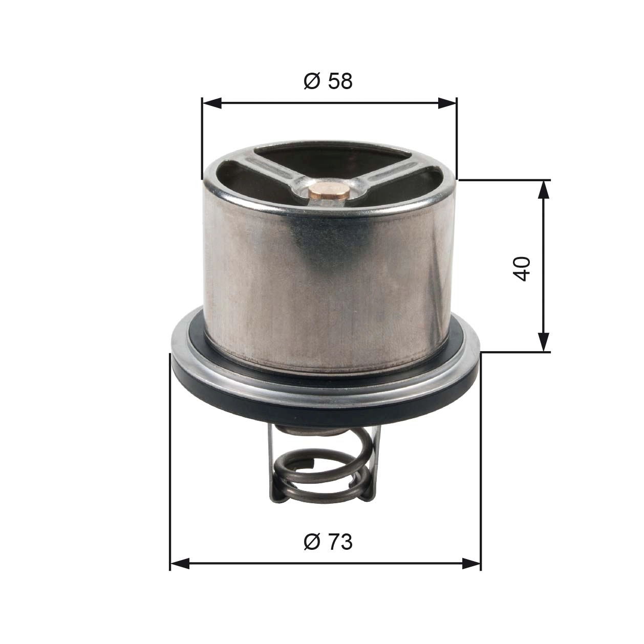 Thermostat, liquide de refroidissement GATES TH07882