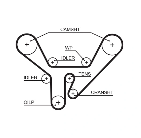 Courroie crantée GATES 5518XS