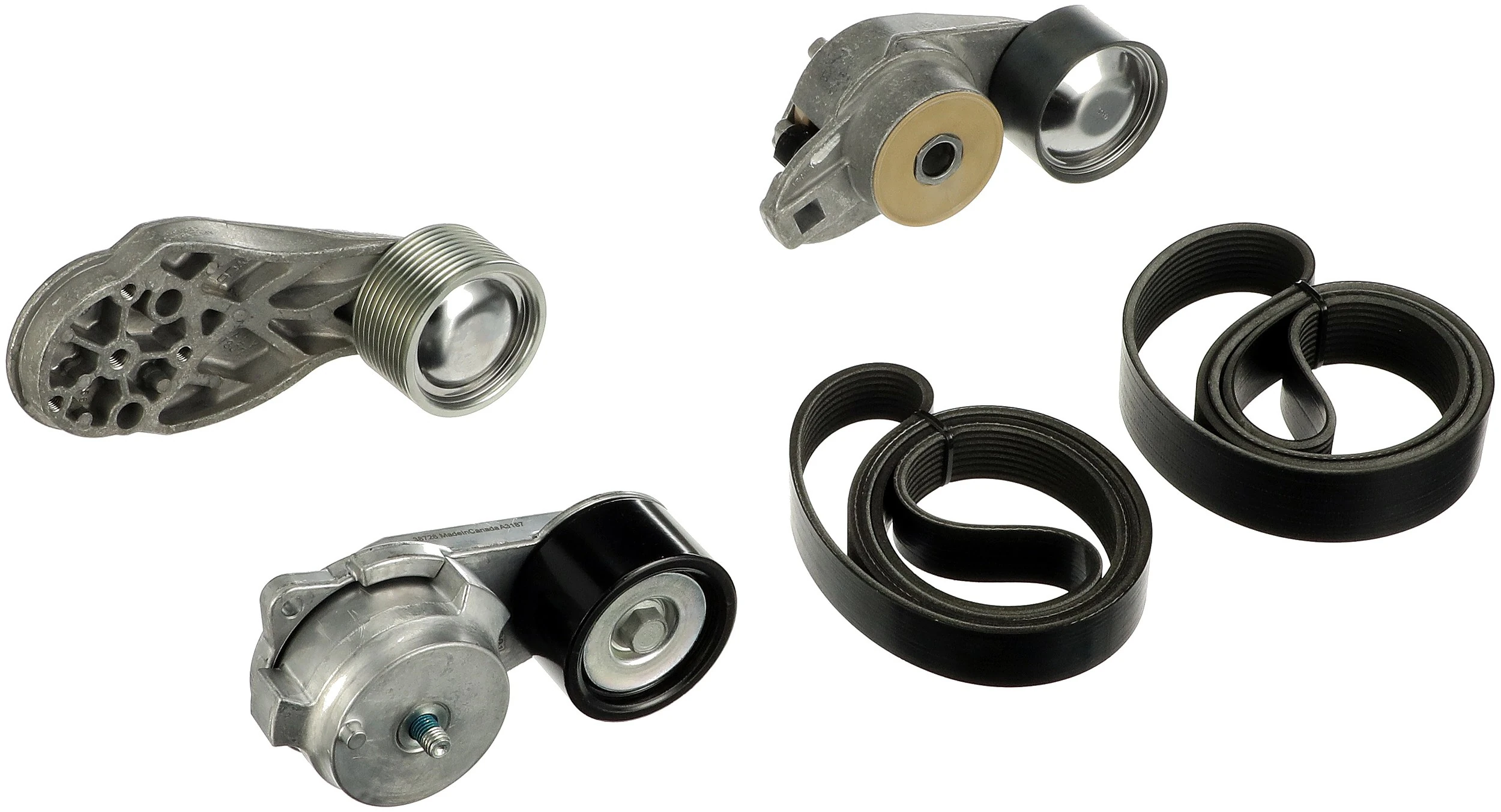 Jeu de courroies trapézoïdales à nervures GATES K038PK1538HD