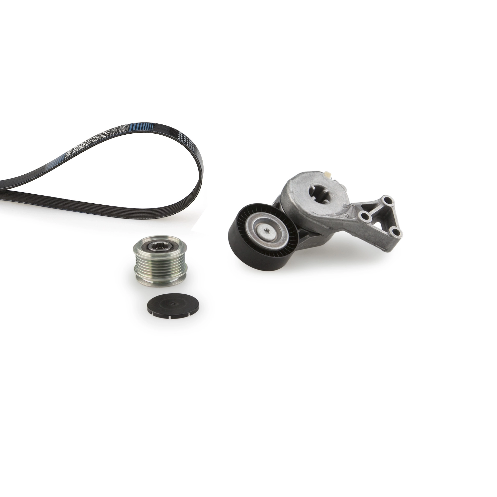 Jeu de courroies trapézoïdales à nervures GATES K026PK1043