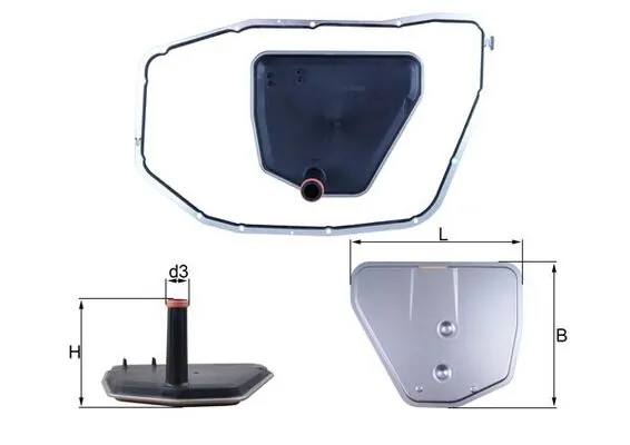 Filtre hydraulique, boîte automatique KNECHT HX 235D1