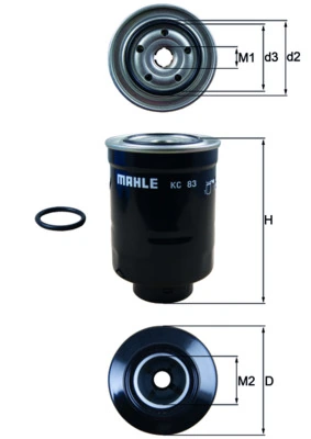 Filtre à carburant KNECHT KC 83D