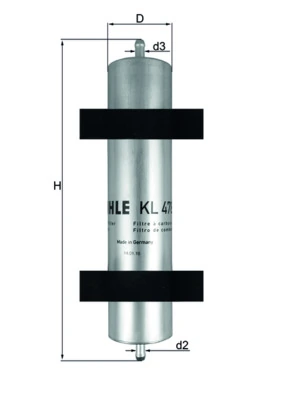 Filtre à carburant KNECHT KL 478