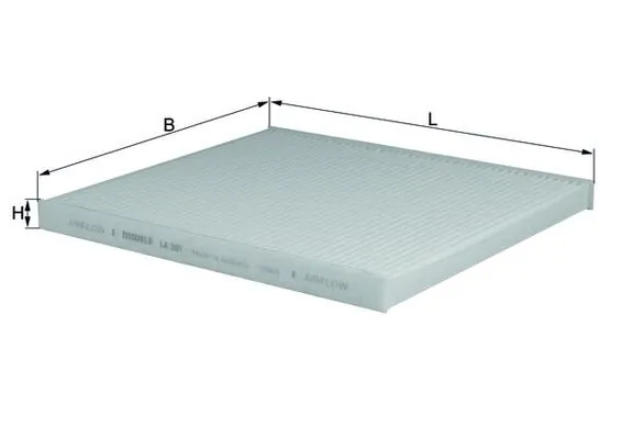 Filtre, air de l'habitacle KNECHT LA 301