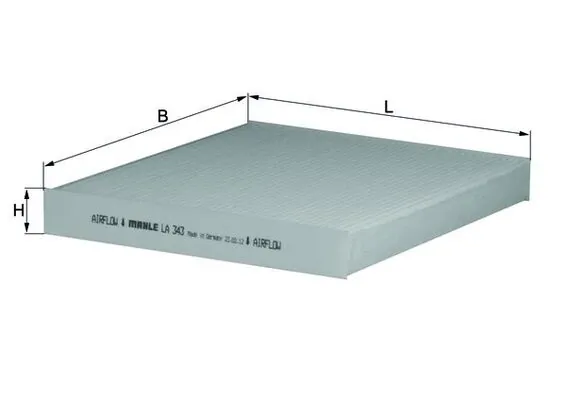 Filtre, air de l'habitacle KNECHT LA 343