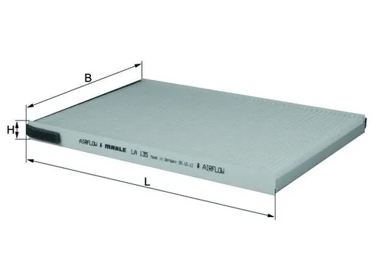 Filtre, air de l'habitacle KNECHT LA 135