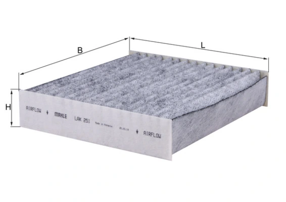 Filtre, air de l'habitacle KNECHT LAK 251