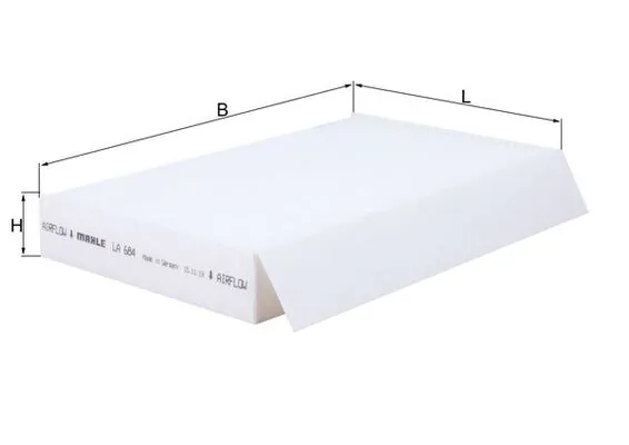 Filtre, air de l'habitacle KNECHT LA 684