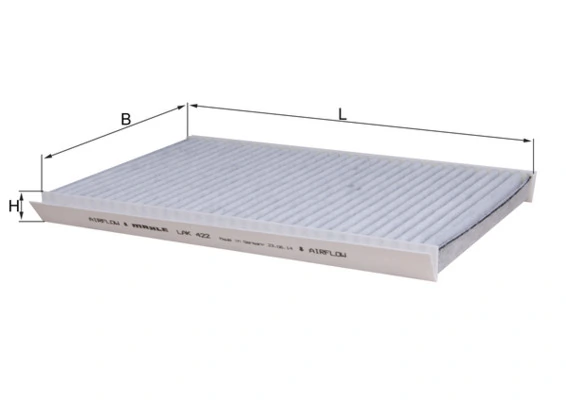 Filtre, air de l'habitacle KNECHT LAK 422