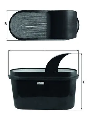 Filtre à air KNECHT LX 3555