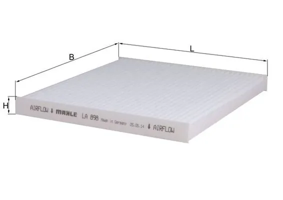 Filtre, air de l'habitacle KNECHT LA 898