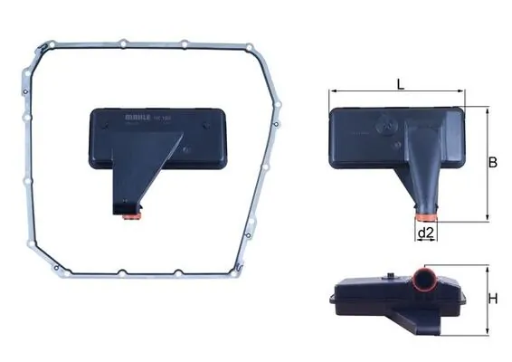 Filtre hydraulique, boîte automatique KNECHT HX 185D