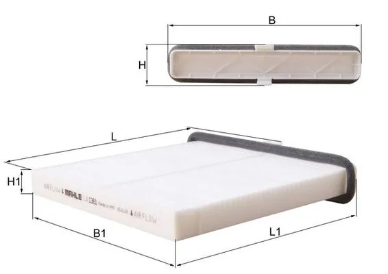 Filtre, air de l'habitacle KNECHT LA 1361