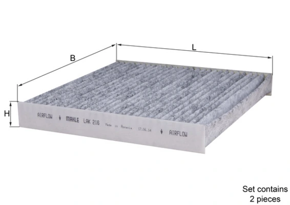 Filtre, air de l'habitacle KNECHT LAK 216